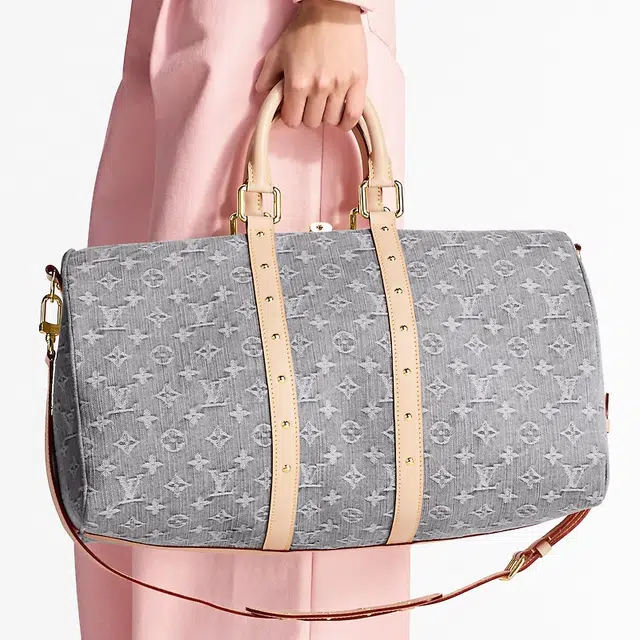 LOUIS VUITTON keepallBandoulire T 45 Monogram Denim