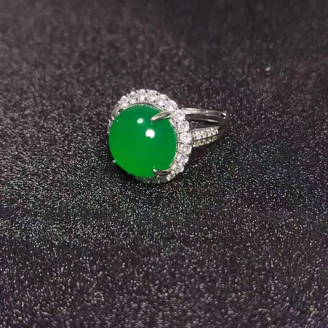 识恩 转运珠 设计师款简约新中式简约精致圆珠#好运 玉髓 戒指 女款