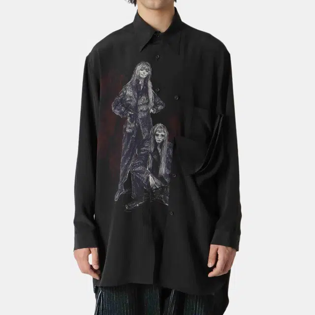 Yohji Yamamoto FW22 Black Shirt