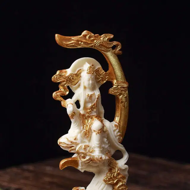 爵倾 《名称》水月观音 象牙果 摆件 男女同款情侣款