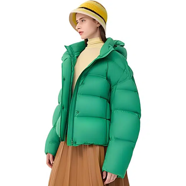 波司登 保暖加厚大廓型连帽短款羽绒服 女款