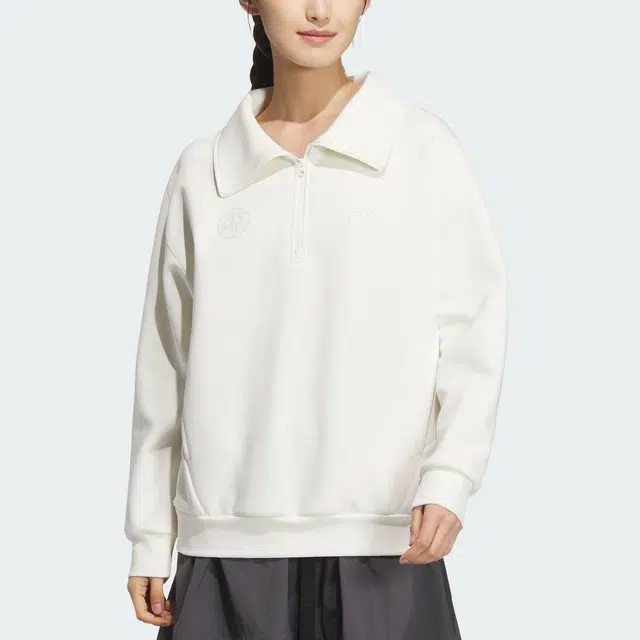 adidas Lounge FW24 HALF-ZIP SWEATSHIRT HOODIE