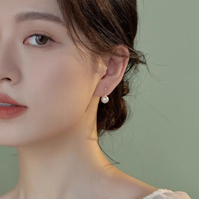 韵系 精致高级感淡水珍珠 铜镀金 耳环 女款