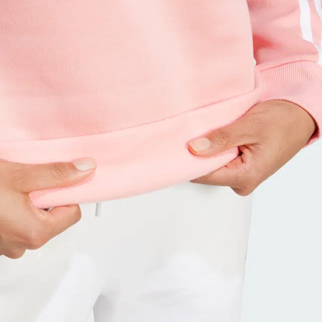 adidas FW24 Colorblock Crewneck Sweatshirt Pink