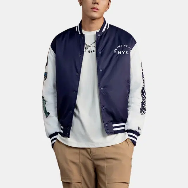 New Era Varsity Jacket Navy