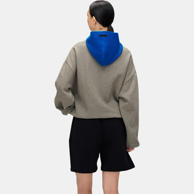 Fear of God Essentials x NBA Warriors Hoodie Warm Heather