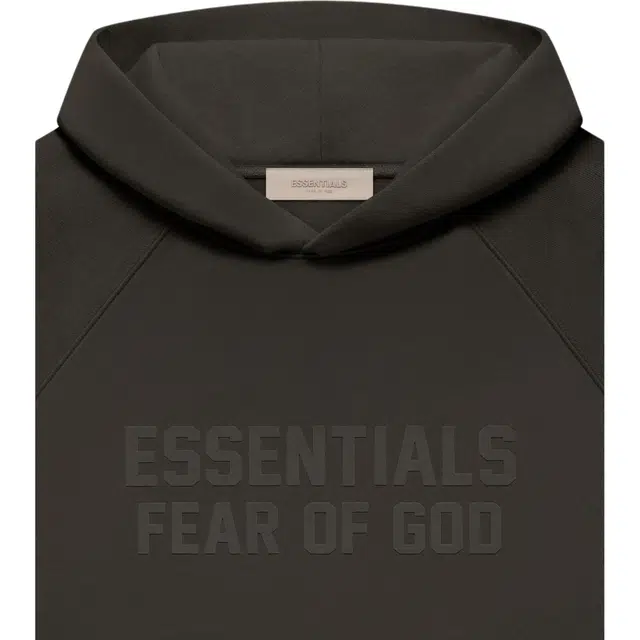 Fear of God Essentials FW22 Essentials Hoodie Wood Off Black Logo