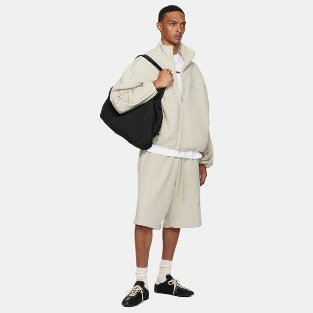 Fear of God Essentials SS25 25 PRING DROP1 MODERN FIT FLEECE TRACK J HEATHER STONE ESSENTIALS FEAR OF GOD