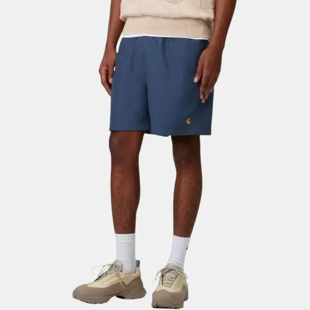 Carhartt WIP Chase Swim Trunks Dark Blue
