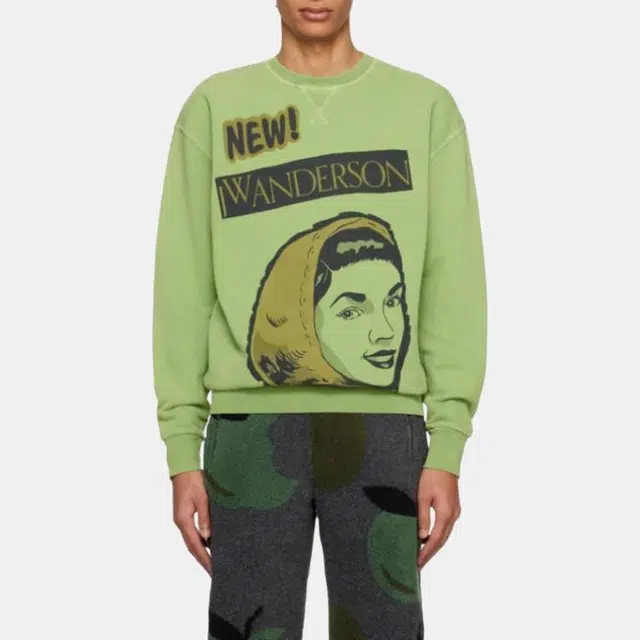 JW Anderson Logo Crewneck Green