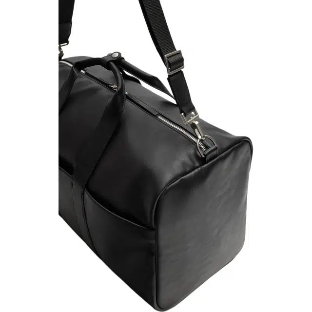 ZARA PU Travel Tote Bag Black