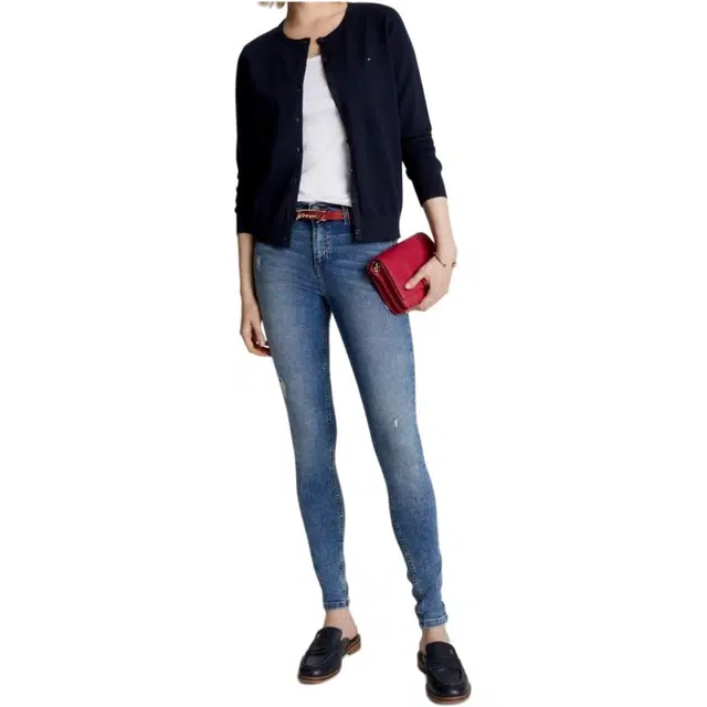 Tommy Hilfiger Solid Button-Up Cardigan Sweaters Desert Sky