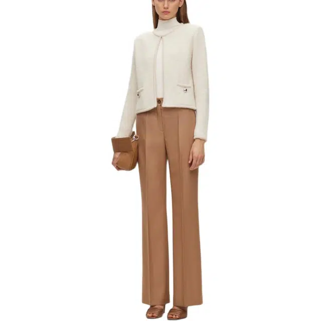 HUGO BOSS Open-Front Cardigan With Buttoned Pockets