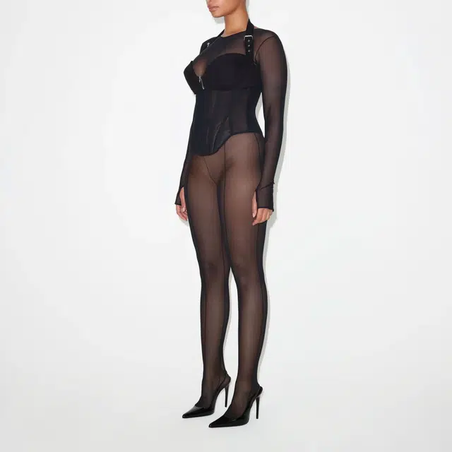 Khy x Dilara Findikoglu SS25 Mesh Corset Catsuit