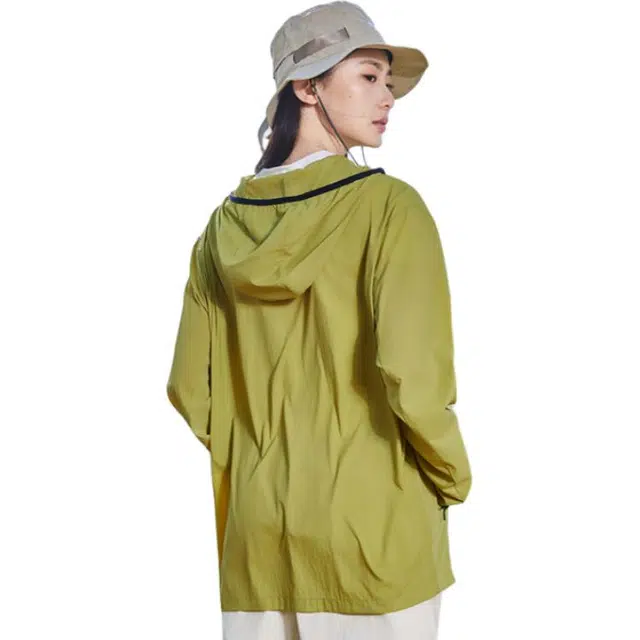 乔丹 舒适休闲简约连帽拉链百搭透气防晒服 男款 迷踪绿