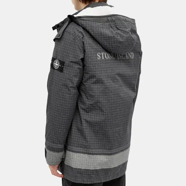 Stone Island Reflective Down Jacket Black