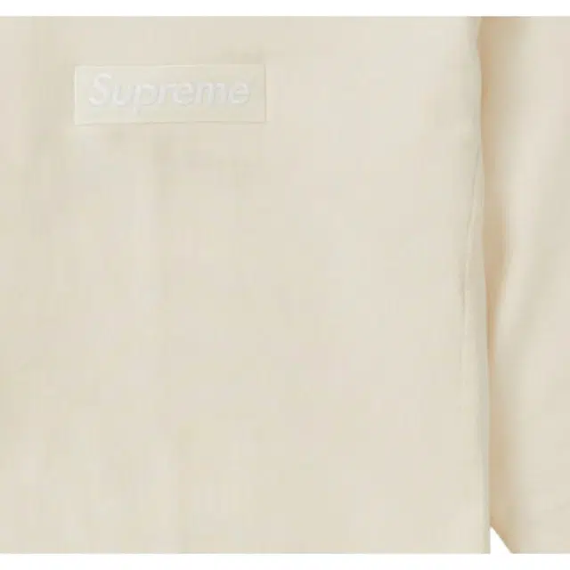 Supreme FW18 Box Logo Crewneck Natural