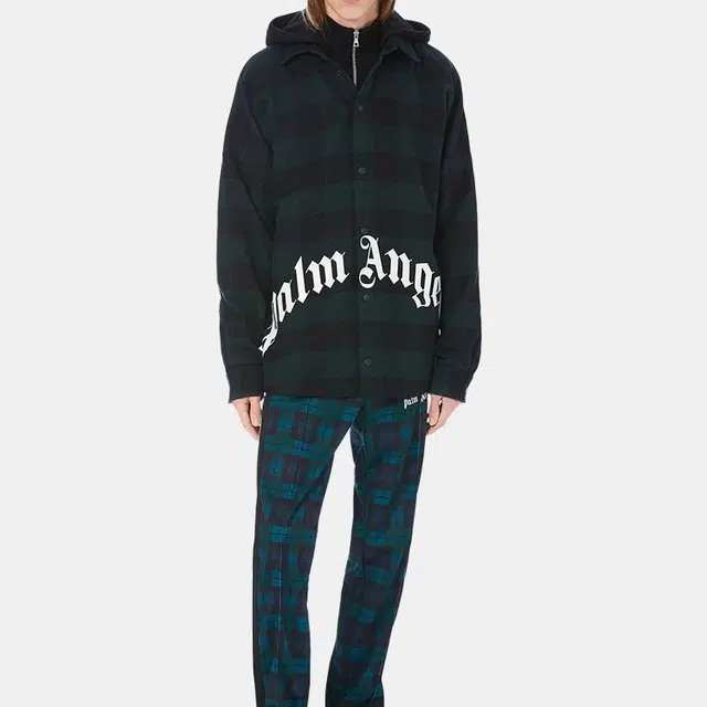 Palm Angels Hooded Jacket Deep Green