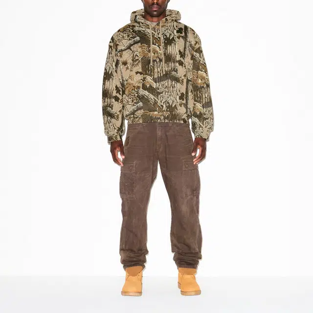 SKIMS FW25 HEAVYWEIGHT FLEECE MENS REALTREE RELAXED HOODIE