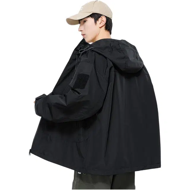 法文箱子 春秋山系户外运动防风防水外套百搭设计潮流休闲夹克 男款