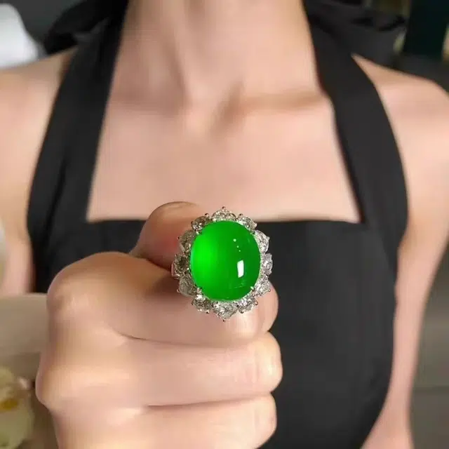 识恩 设计师款 简约 新中式 精致 轻奢 复古 国风 气质 优雅 百搭#好运 玉髓 戒指 女款