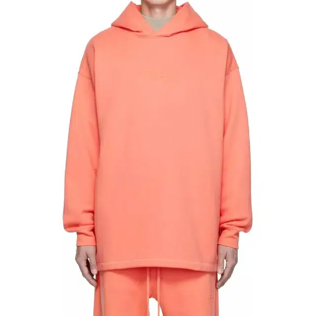 Fear of God Essentials FW22 Coral Relaxed Hoodie Logo