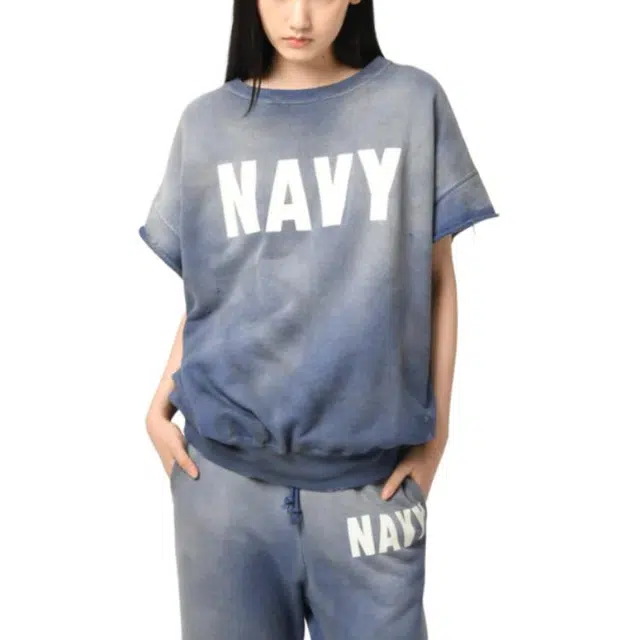 bowwow SS25 US NAVY SS SWEATSHIRT T