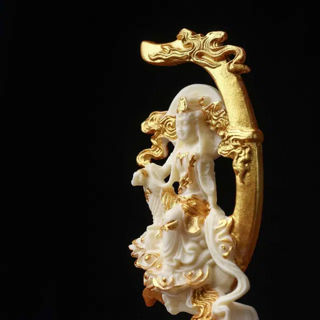 爵倾 《名称》水月观音 象牙果 摆件 男女同款情侣款