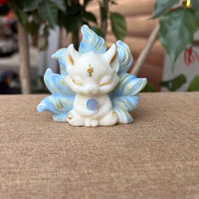 爵倾 抱球狐狸彩绘 象牙果 菩提 男女同款情侣款