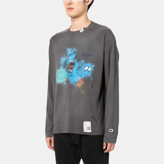 Mihara Yasuhiro Crewneck Sweatshirt Light Grey