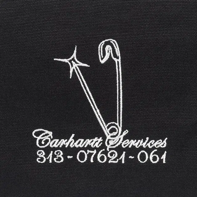 Carhartt WIP Seasonal Pattern Zip Cotton Wallet Black White