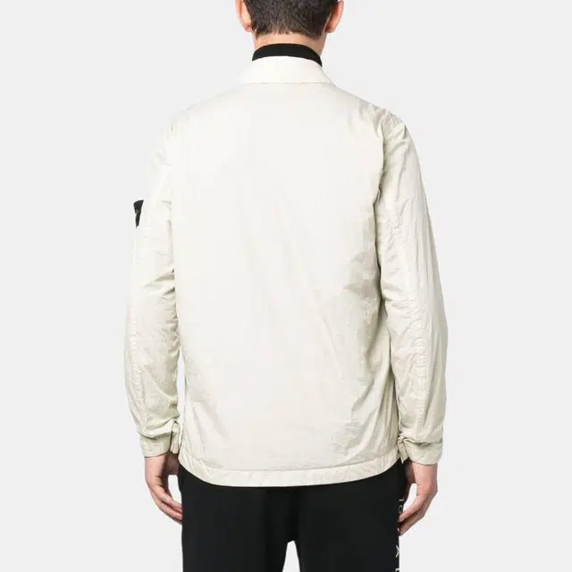 Stone Island FW23 Nylon Zip Jacket White