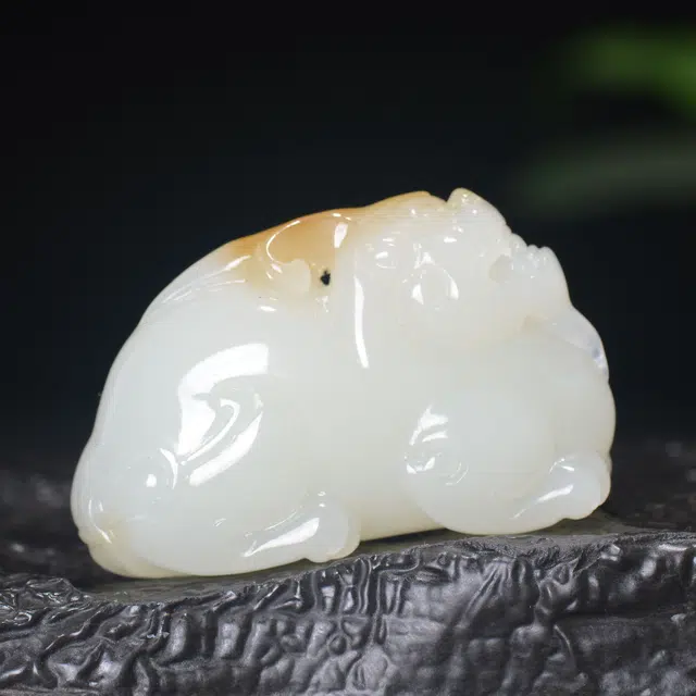 匠心琢玉 仿古貔貅 国潮瑞兽 新中式 和田玉 吊坠 男款 白玉