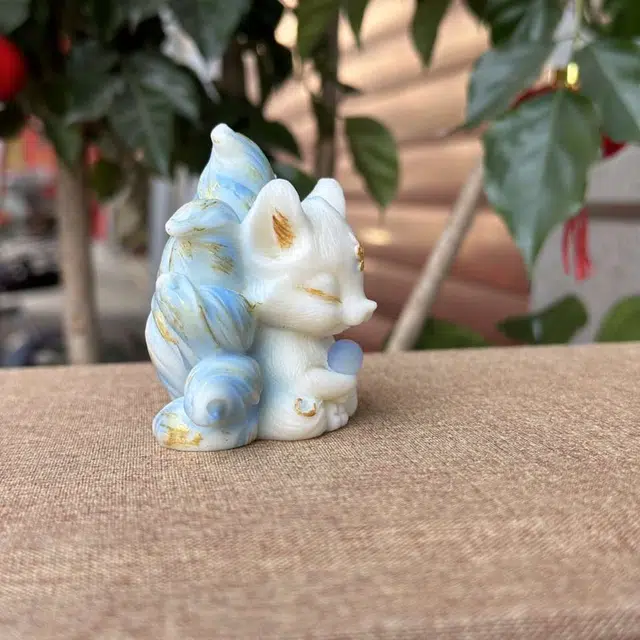 爵倾 抱球狐狸彩绘 象牙果 菩提 男女同款情侣款