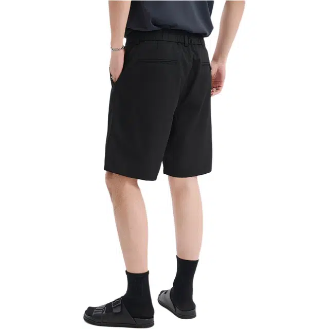 独驰 独驰冰丝凉感商务直筒宽松高级感五分裤子休闲短裤 男女同款