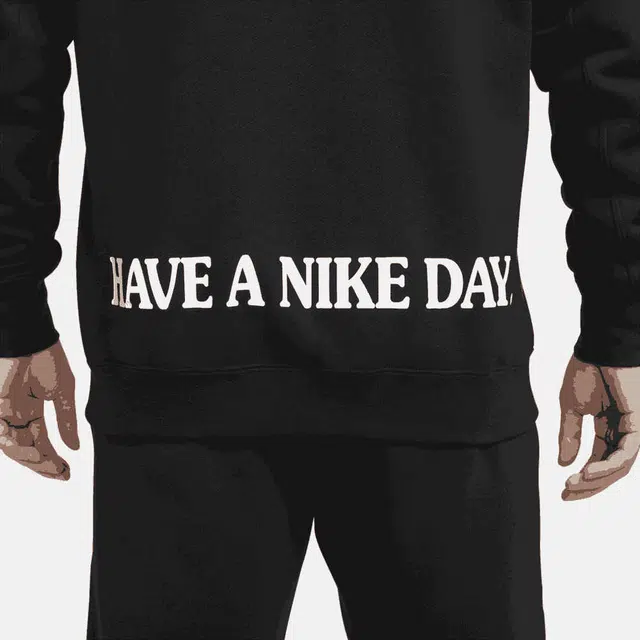 Nike Sportswear Logo Crewneck Sweatshirt Black