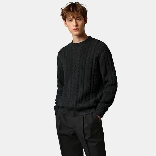 Supreme Appliqué Cable Knit Sweater