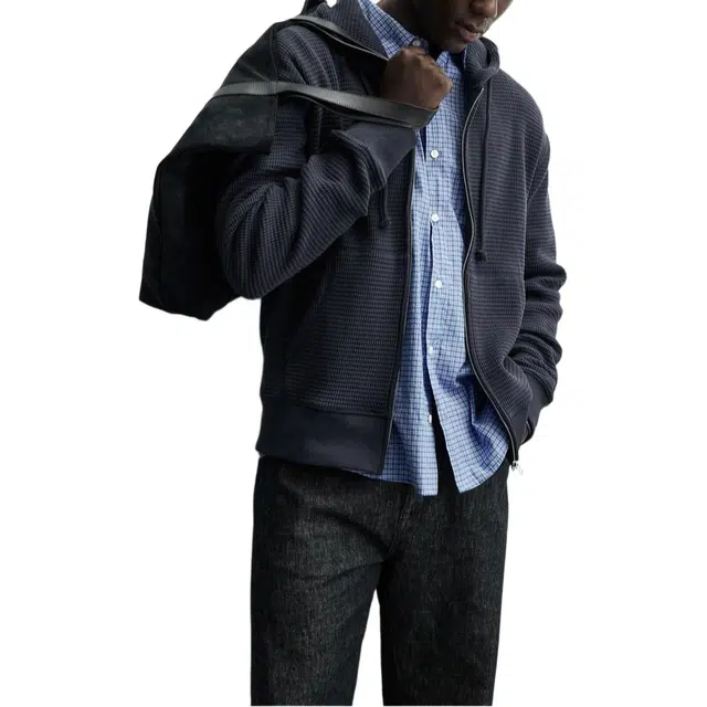 ZARA Checked Zip Hoodie