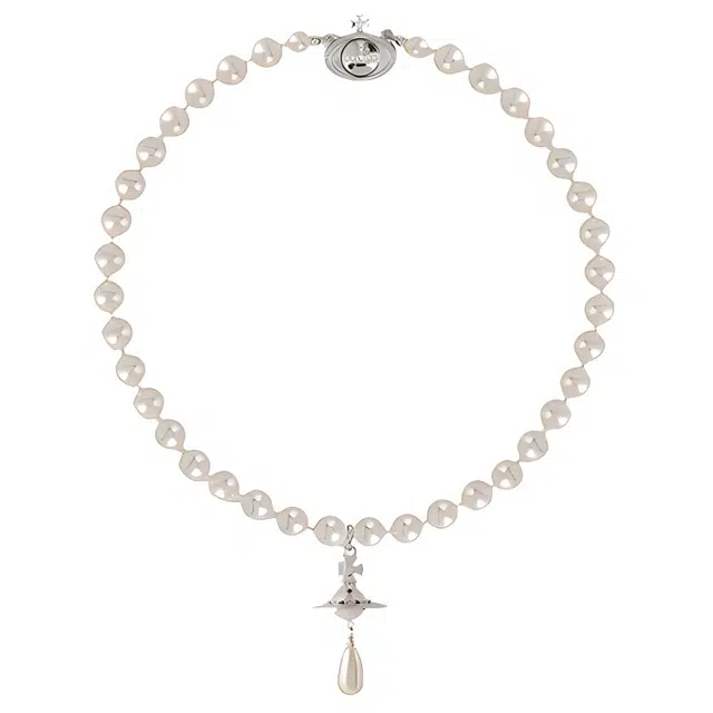 Vivienne Westwood ONE ROW PEARL DROP CHOKER ORB
