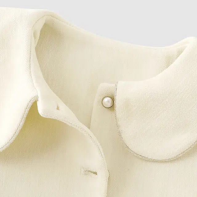 英氏其他上装 保暖针织小香风纯色翻领休闲