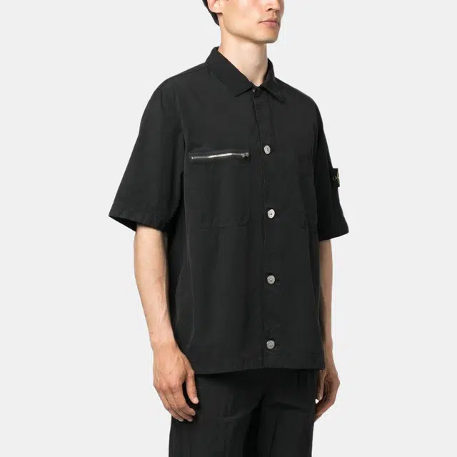 Stone Island SS23 Black Short Sleeve Shirt