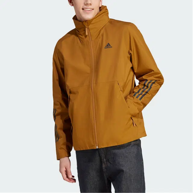 adidas Bsc 3-Stripes Rain.Rdy Jacket Logo