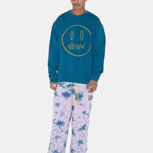 Drew House SS23 Sketch Mascot Crewneck Peacock