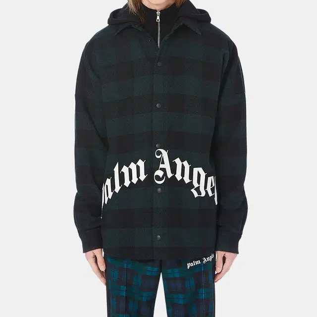 Palm Angels Hooded Jacket Deep Green
