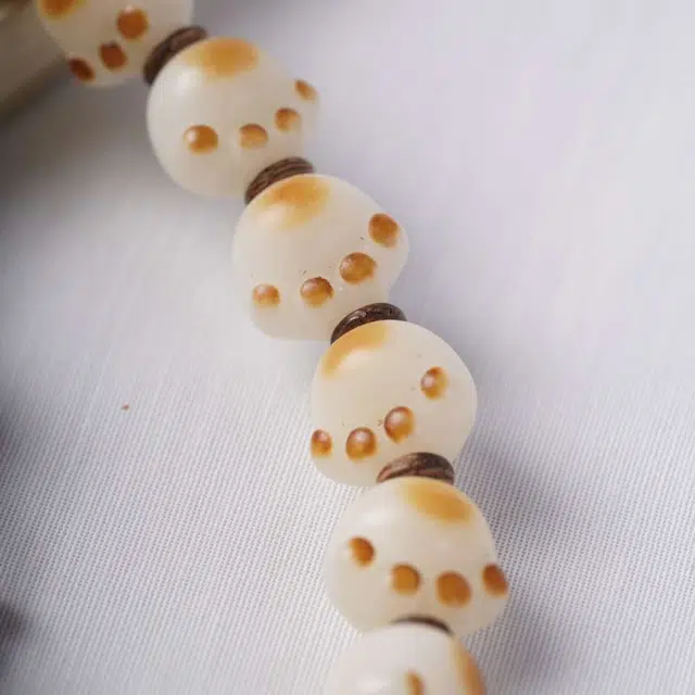 爵倾 炭烧车挂#好运 白玉菩提 珠串 男女同款情侣款