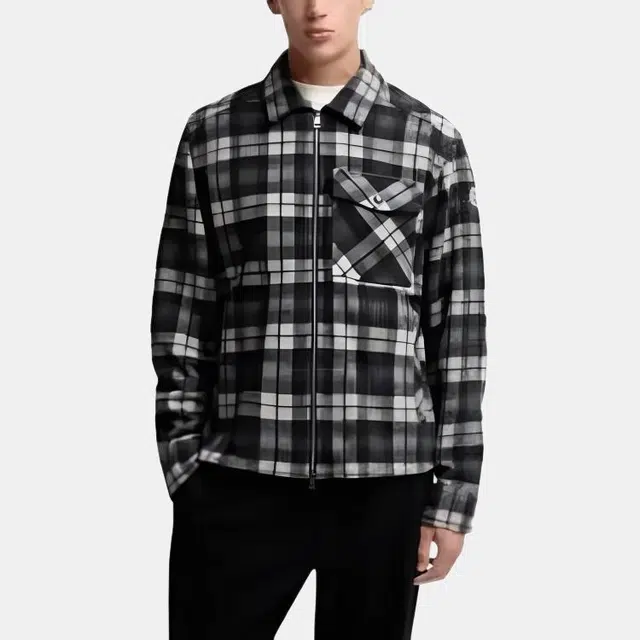 Moncler Long Sleeve Tartan Shirt