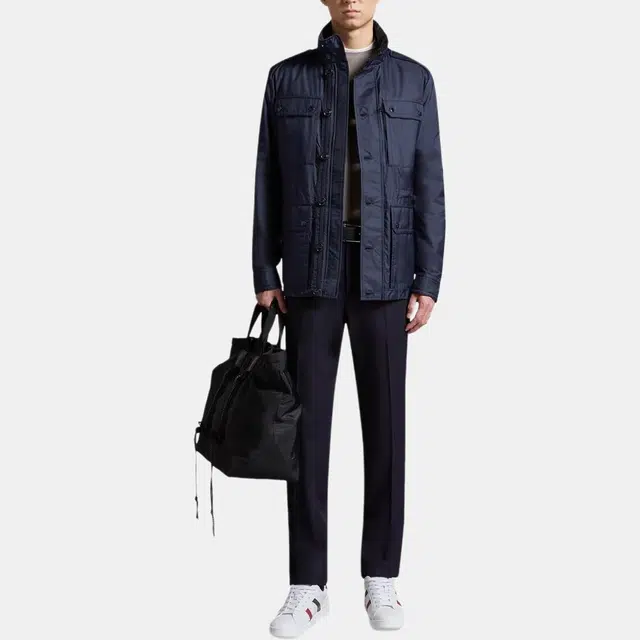 Moncler Lez Rain Jacket Navy