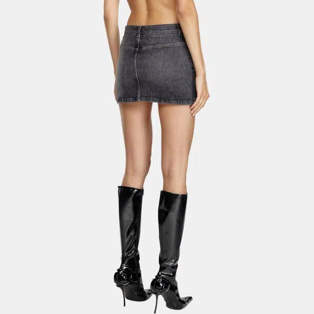 DIESEL OVAL-D Grey Skirt