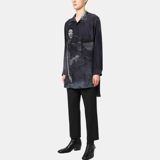 Yohji Yamamoto FW22 Navy Shirt