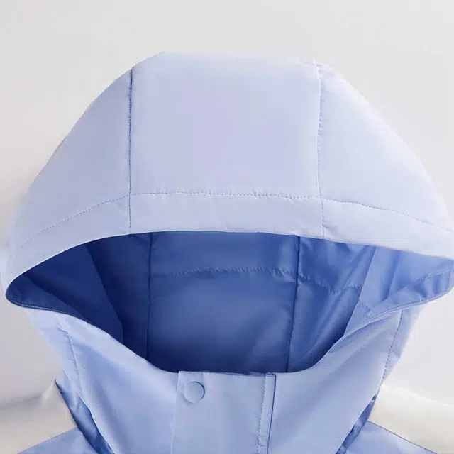 安踏儿童 字母拼色拉链连帽舒适透气加绒加厚夹克外套 晨曦紫 青少年